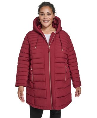 Tommy Hilfiger - Plus Size Hooded Packable Puffer Coat