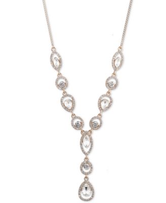 Givenchy - Extender Crystal and Glass Stone Y-Necklace