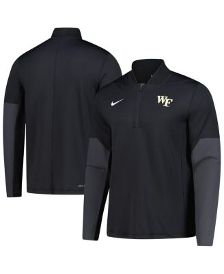 Nike - Men's Black Wake Forest Demon Deacons Dri-FIT Half-Zip Pullover Sweatshirt