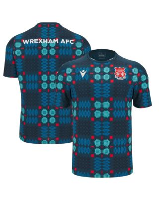 Macron - Men's Blue Wrexham Warm-Up Jersey