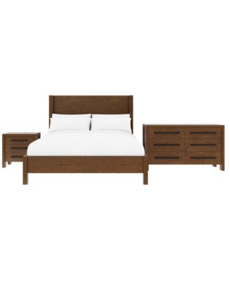 Davie 3-Pc. King Bedroom Set (Panel Bed, Dresser & 3-Drawer Nightstand) image