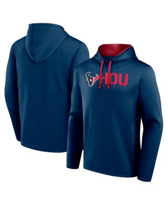 Logo Athletic - Men's Navy Houston Texans Head Start Pullover Hoodie