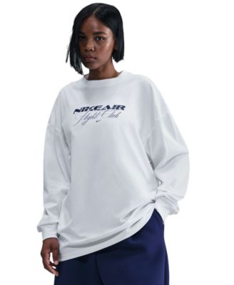 Nike - Women's Oversized Long-Sleeve T-Shirt
