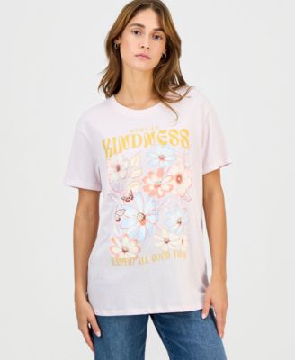 Self Esteem - Juniors' Kindness Flowers Crewneck Tee