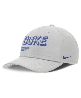 Nike - Men's Gray Duke Blue Devils 2025 Sideline Dust Pinched Rise Adjustable Hat