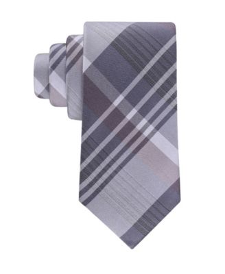 Calvin Klein - Men's Doris Plaid Pattern Classic Tie
