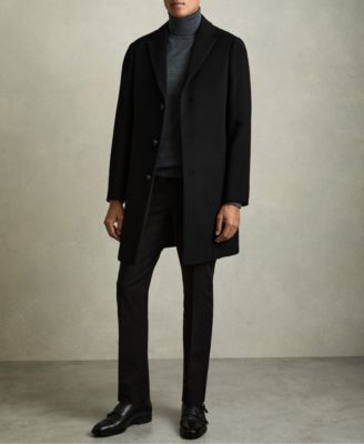 REISS - Men's Wool-Blend Single-Breasted Overcoat