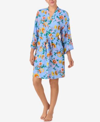 Sanctuary - Women's Wrap Around Long-Sleeve Short Robe