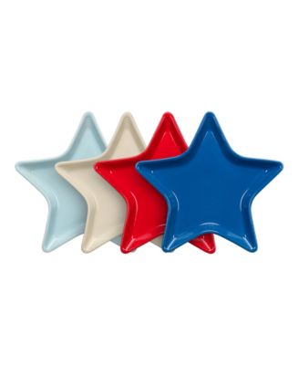 Americana Star-Shaped Plates, Set of 4, Exclusively at Macy's image