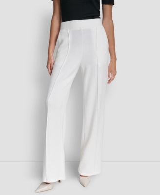 DKNY - Women's Knit Pull-On Wide-Leg Pants