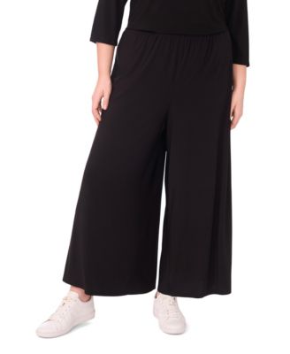 Vince Camuto - Plus Size Solid Pull-On Wide-Leg Pants
