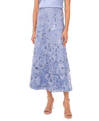 MSK - Women's Soutache Pull-On Maxi Skirt