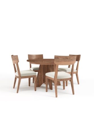 Universal Furniture - Sienna 5 Pc. Dining Set (Round Table & 4 Wood Side Chairs)