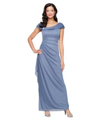 Alex Evenings - Women's Glittered Ruched Gown