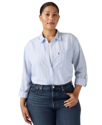Levi's - Women's Plus Darlene Chikee Stripe Chambray Shirt