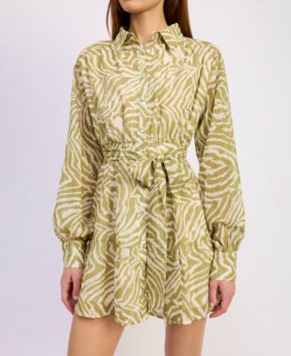 En Saison - Women's Skylar Button Front Mini Dress