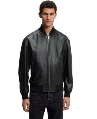 Hugo Boss - Men’s Leather Bomber Jacket