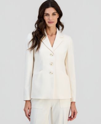 Anne Klein - Women's Notch-Lapel Three-Button Blazer