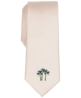 Bar III - Men's Palm Print Solid Tie