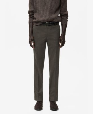 MANGO - Men's Slim-Fit Flannel Pants