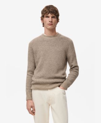 MANGO - Men's Knit Striped Sweater