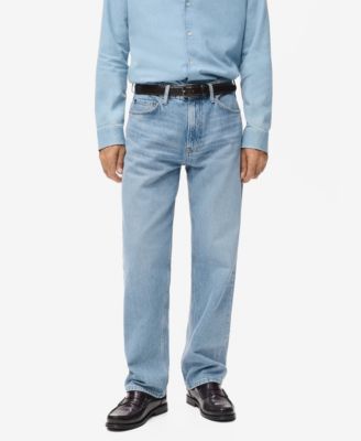 MANGO - Men's Moby Straight-Fit Light-Wash Jeans
