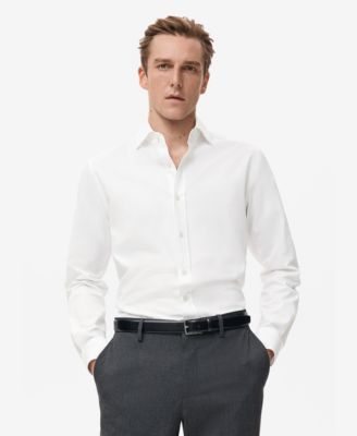 MANGO - Men's Cotton Slim-Fit Shirt