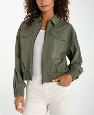 Liverpool Los Angeles - Petite Collared Zip-Front Jacket