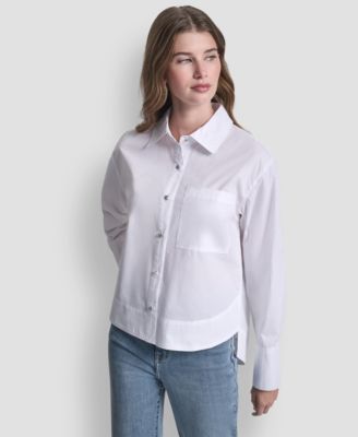 DKNY Jeans - Women's Long-Sleeve Button Front Shirt