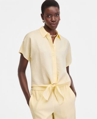 I.N.C. International Concepts - Women's Tie-Front Blouse