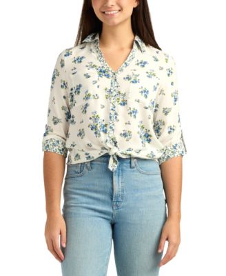 BCX - Women's Printed Collared Shirt