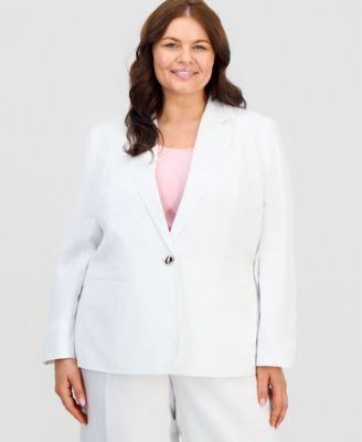 Kasper - Plus Size Notch Collar Jacket