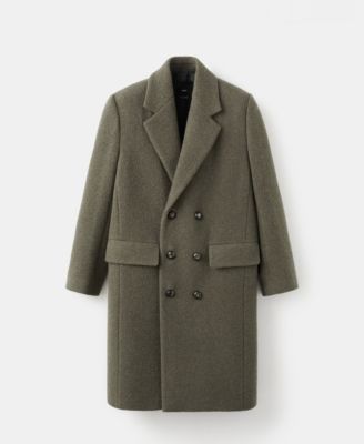 MANGO - Women's Double-Breasted Wool Coat