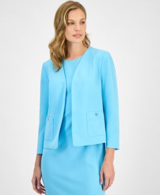 Kasper - Women's Patch Pocket Open-Front Jacket