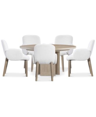Bernhardt - Loggia 6 Pc. Dining Set (Round Table + 5 Arm Chairs)