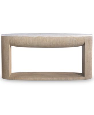 Bernhardt - 32" Loggia Travertine Console Table