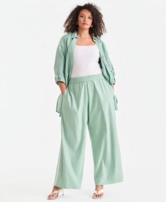 I.N.C. International Concepts - Plus Size Pull-On Wide-Leg Pants