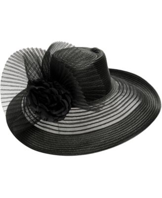 August Hats - Sheer Brim Romantic Profile Hat