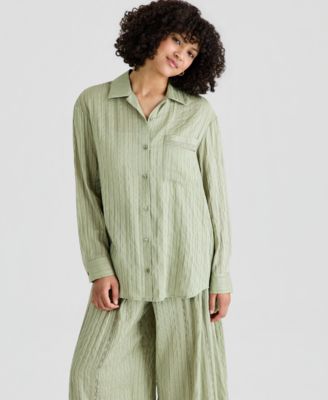 And Now This - Women's Oversized Satin Shirt