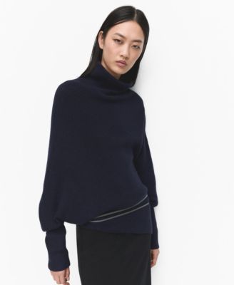 MANGO - Women's Asymmetrical Roll Neck Sweater