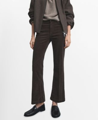 MANGO - Women's Corduroy Flared Jeans