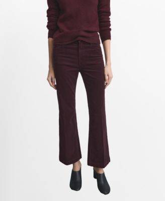 MANGO - Women's Corduroy Flared Jeans