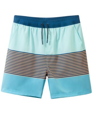 Andy & Evan - Boys' 8-18 Striped Swim Trunks