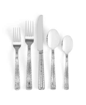 Michael Aram - Stainless Steel Hammertone Collection 5-Pc. Flatware Set