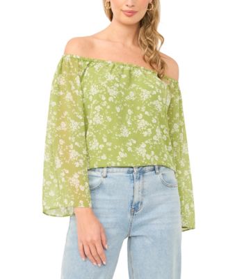 1.STATE - Women's Off The Shoulder Long-Sleeve Top