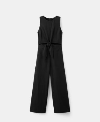 MANGO - Women's Knot Cut-Out Jumpsuit