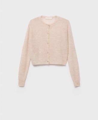 MANGO - Women's Short Wool Cardigan