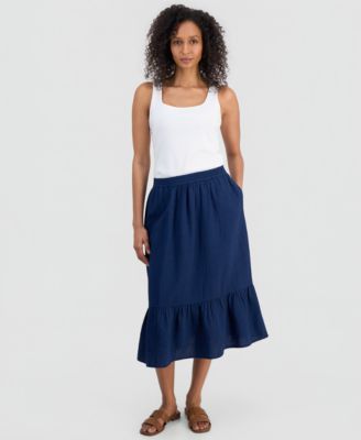 Style & Co - Petite Pull-On Midi Skirt