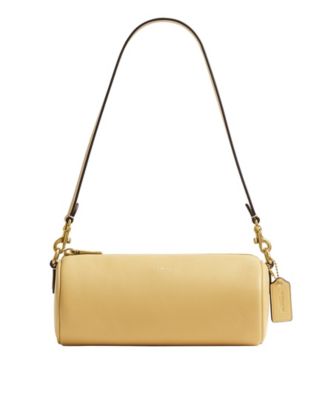 COACH - Small Zip-Top Leather Barrel Bag