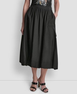 DKNY - Women's Pull-On Bubble Hem Cargo Skirt